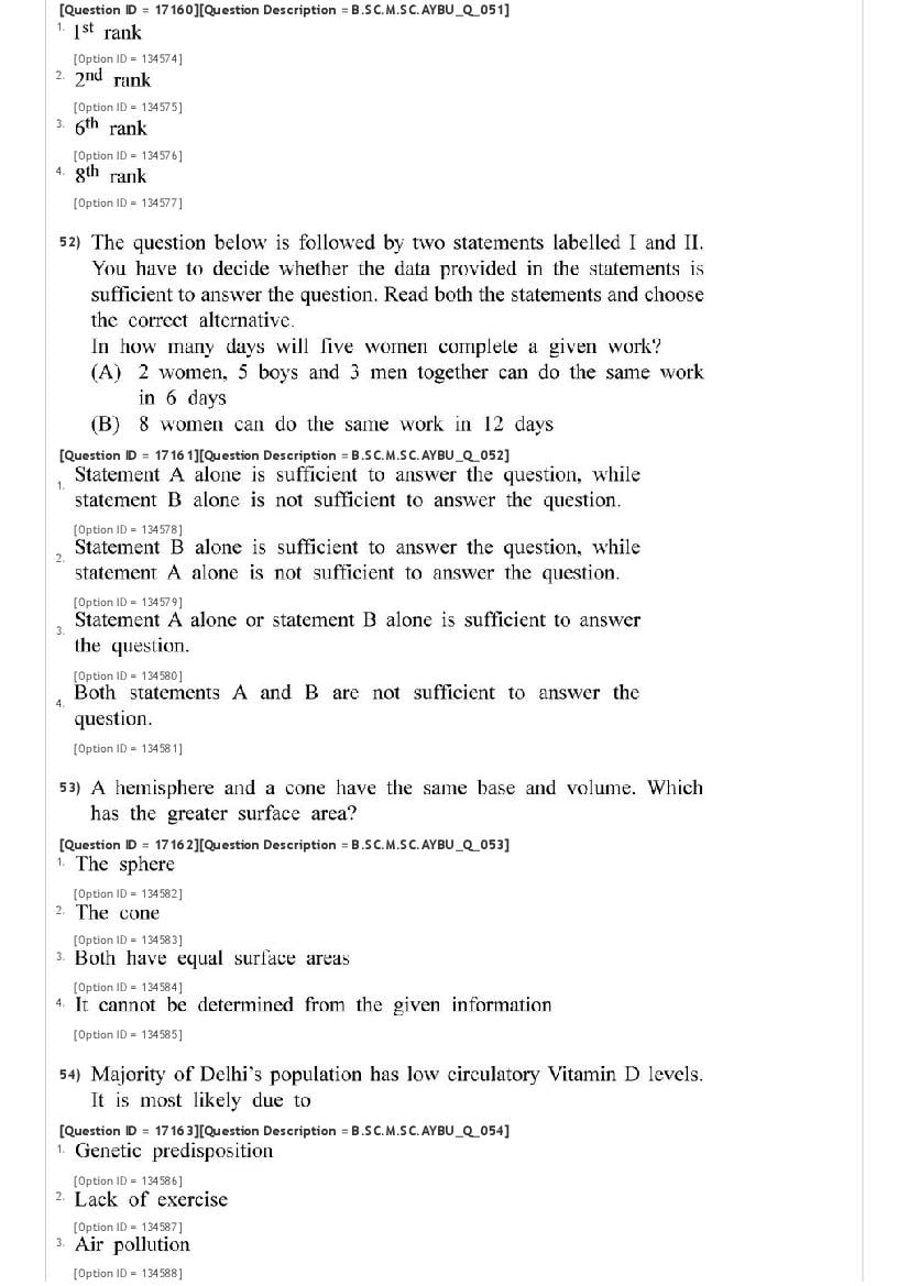JNUEE 2021 Question Paper PDF (96 Papers + Answer Key)