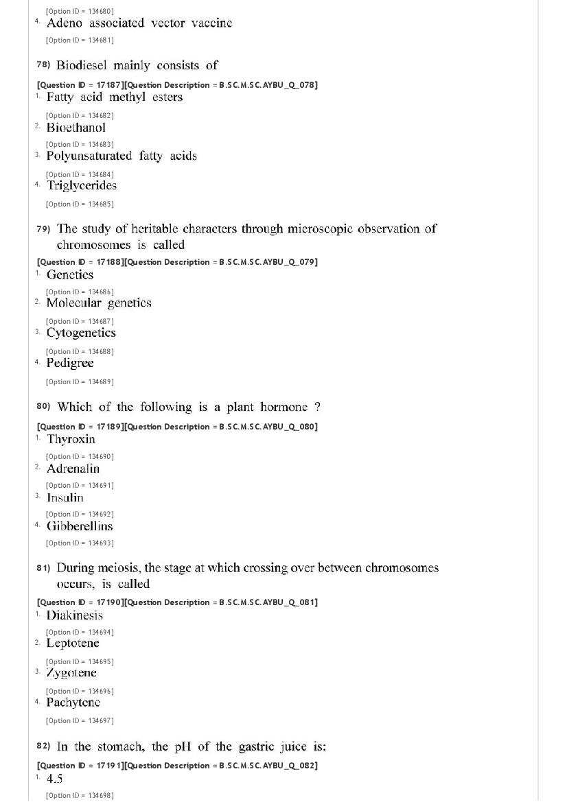 JNUEE 2021 Question Paper PDF (96 Papers + Answer Key)