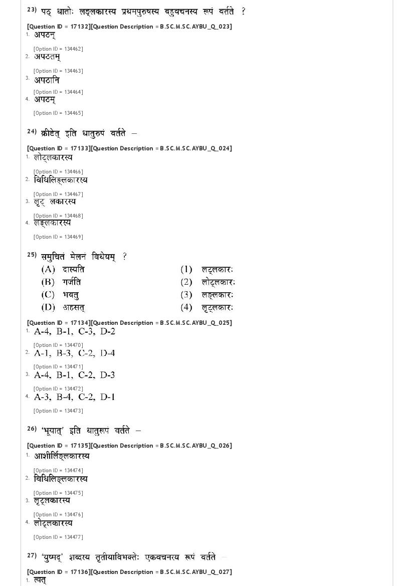 JNUEE 2021 Question Paper PDF (96 Papers + Answer Key)