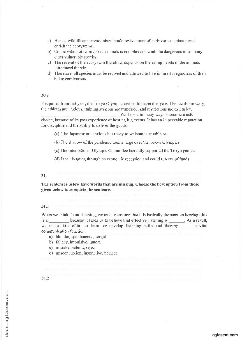 IPMAT Indore 2021 Question Paper PDF (QA SA, QA MCQ, Verbal)