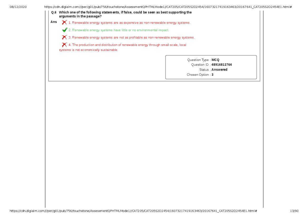 CAT 2020 Question Paper PDF with Answer Key (Slots 2 and 3)