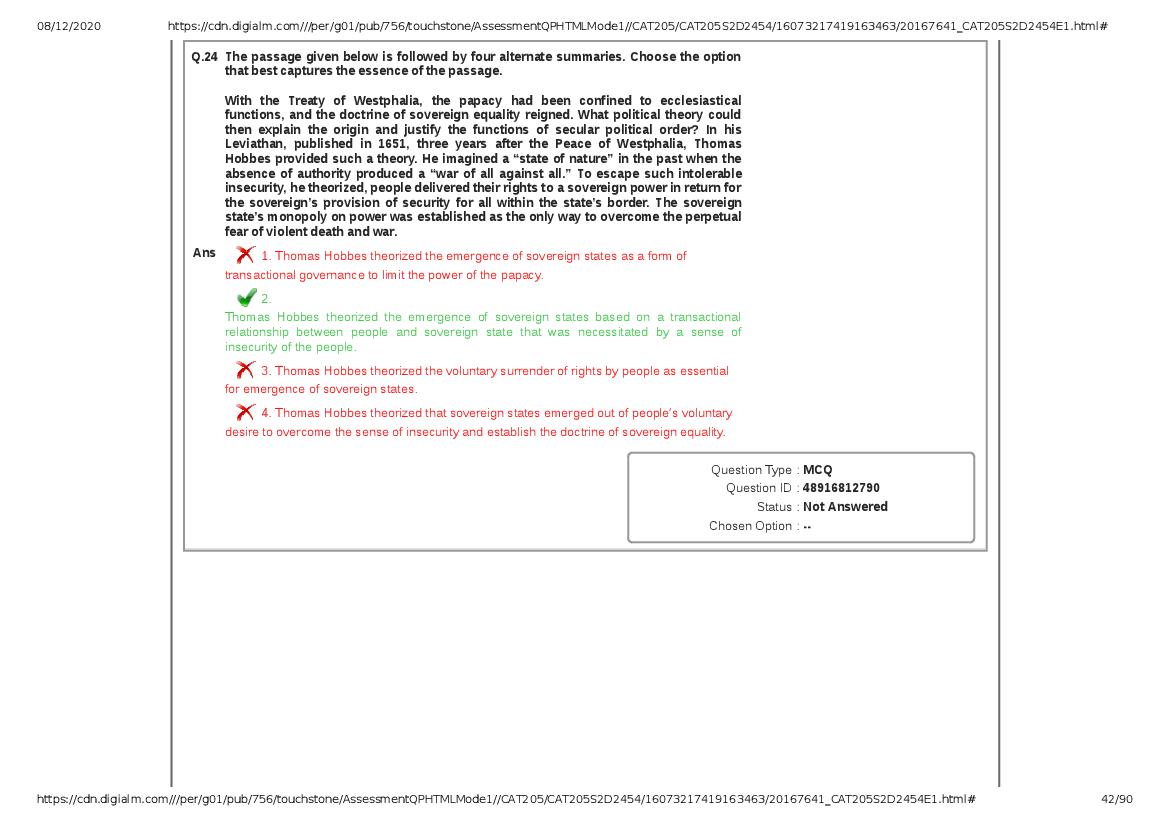 CAT 2020 Question Paper PDF with Answer Key (Slots 2 and 3)