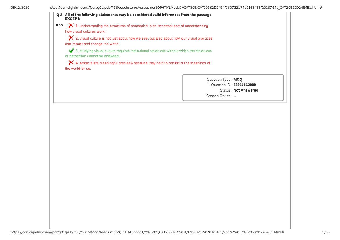 CAT 2020 Question Paper PDF with Answer Key (Slots 2 and 3)