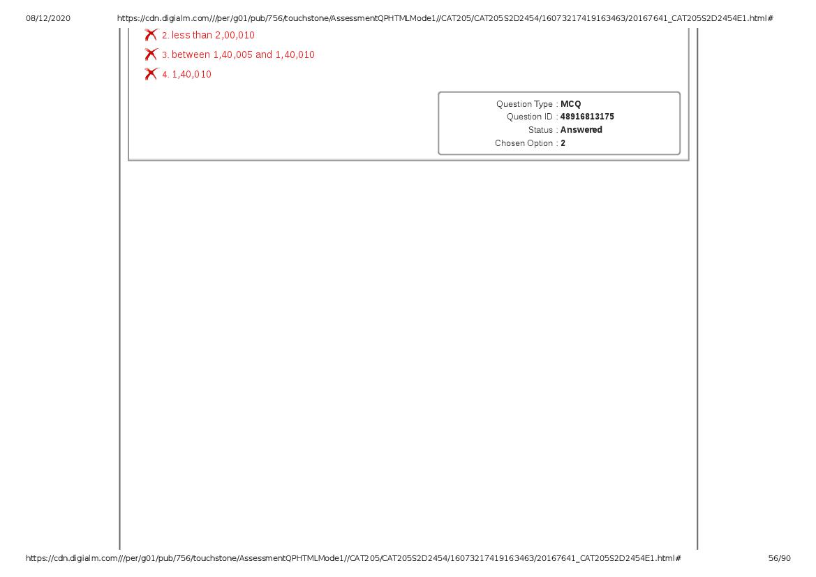 CAT 2020 Question Paper PDF with Answer Key (Slots 2 and 3)