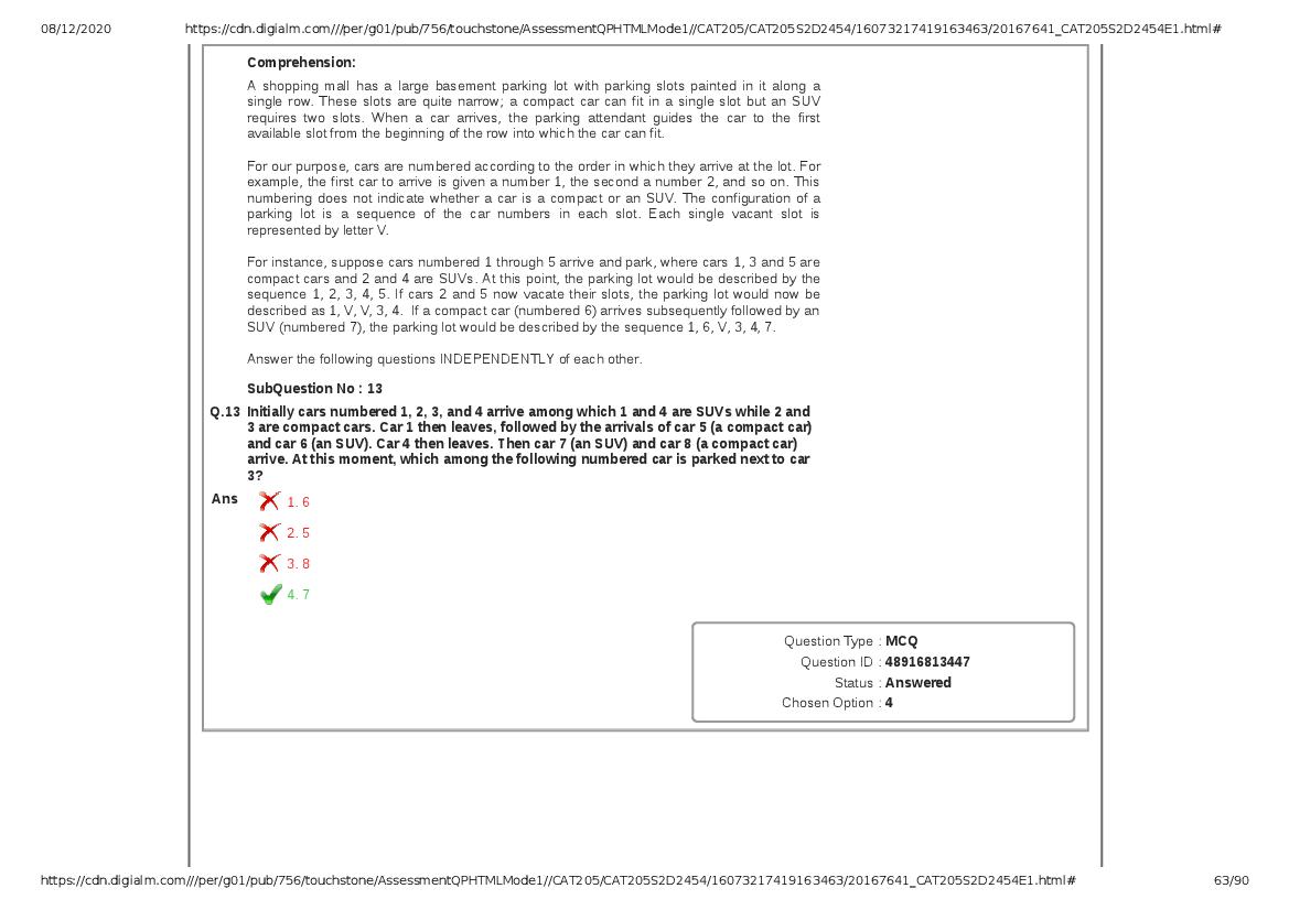 CAT 2020 Question Paper PDF with Answer Key (Slots 2 and 3)