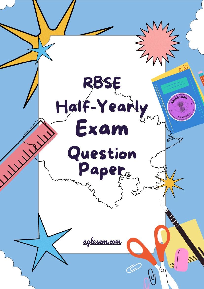 RBSE Class 12 Half Yearly Exam Question Paper 2024 History - Page 1 of 6