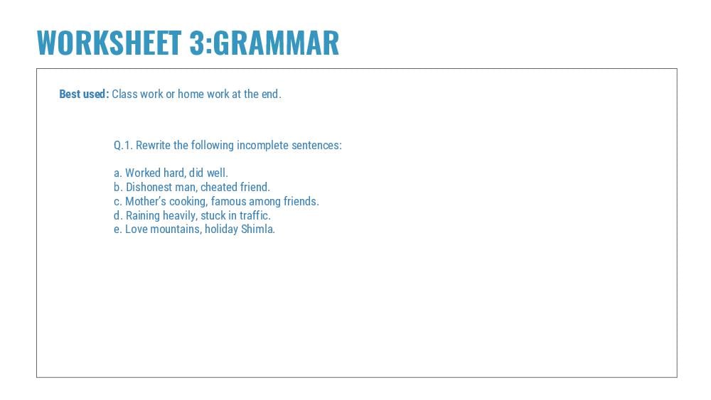 Teaching Material for Class 6 English – NCERT CBSE Handbook for Teachers