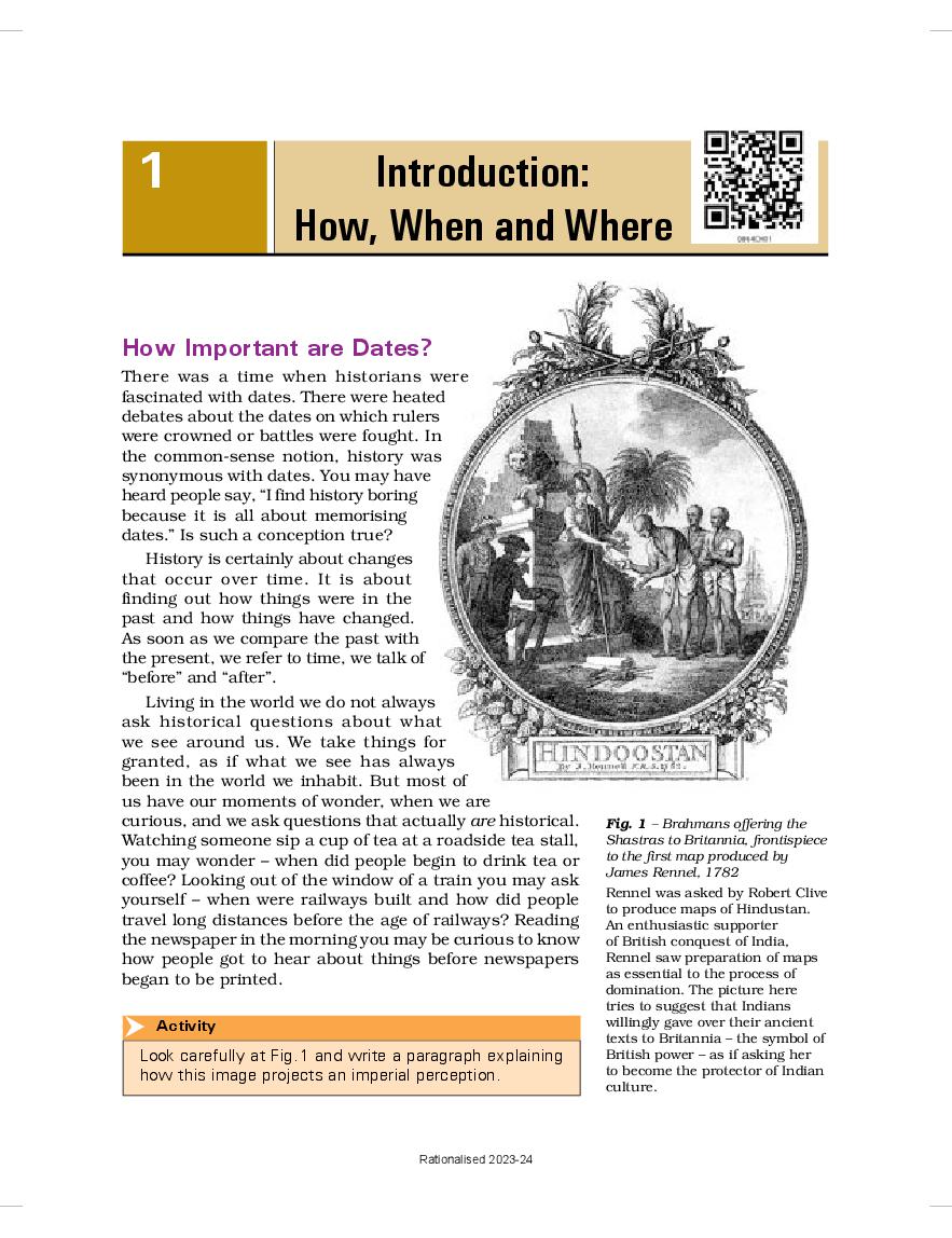 NCERT Book Class 8 Social Science Chapter 1 How, When and Where (2024 ...