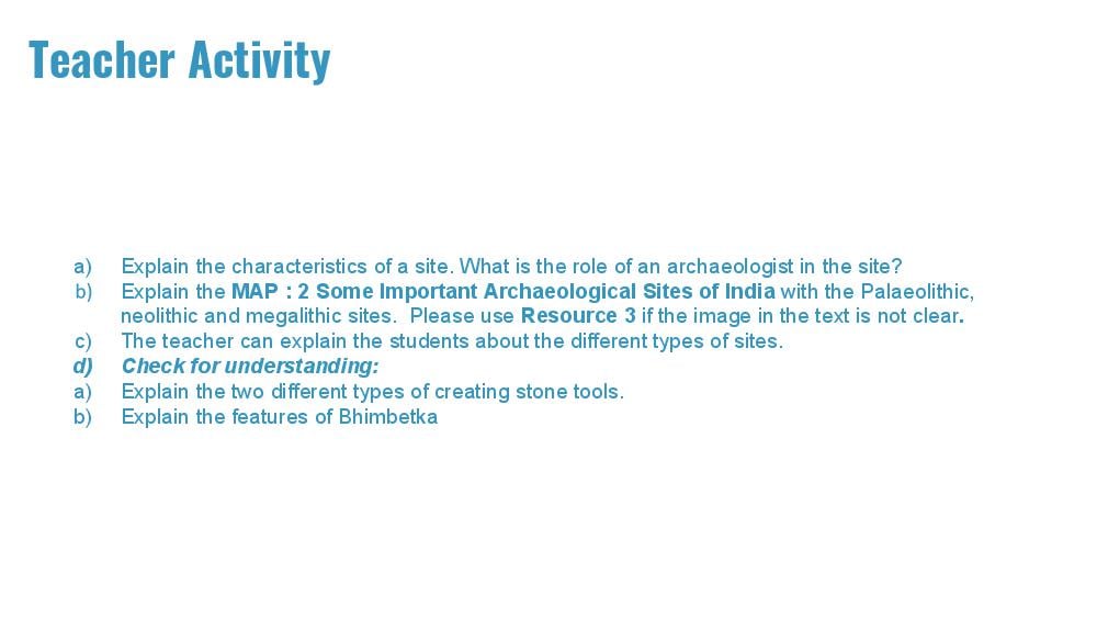 Teaching Material for Class 6 History – NCERT CBSE Handbook for Teachers