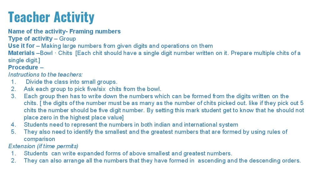 Teaching Material for Class 6 Mathematics – NCERT CBSE Handbook for Teachers