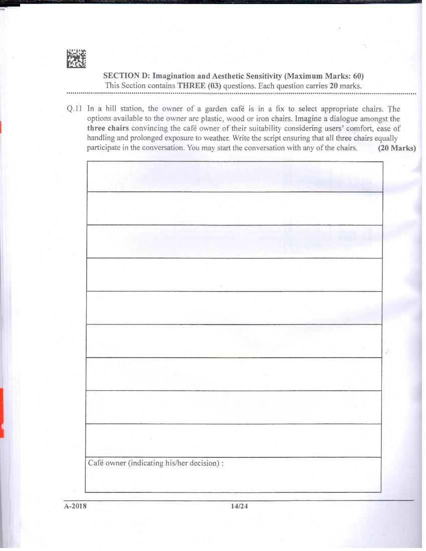 JEE Advanced AAT 2018 Question Paper PDF (Free Download)