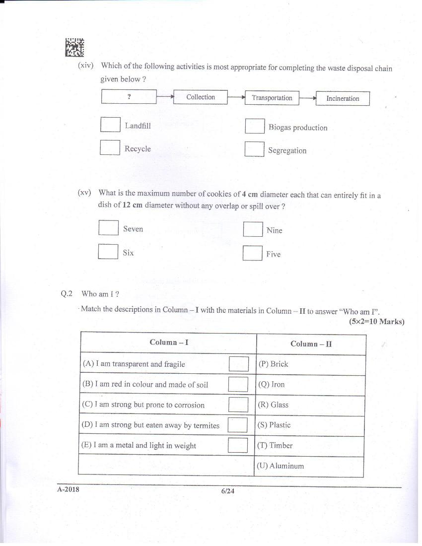 JEE Advanced AAT 2018 Question Paper PDF (Free Download)