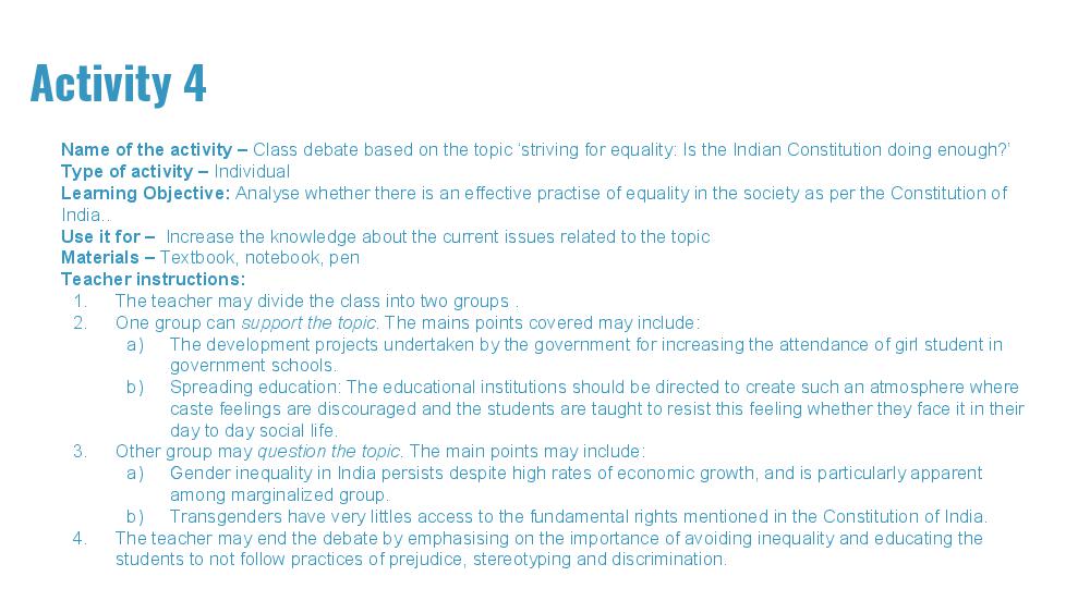 Teaching Material for Class 6 Political Science – NCERT CBSE Handbook for Teachers