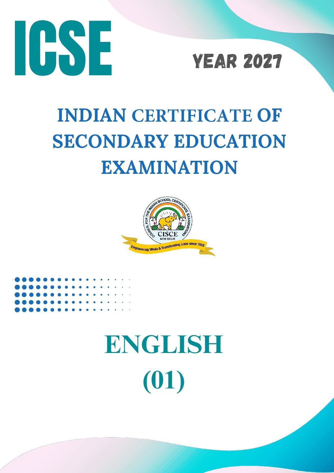 ICSE Class 9 Syllabus 2027 English - Page 1 of 10
