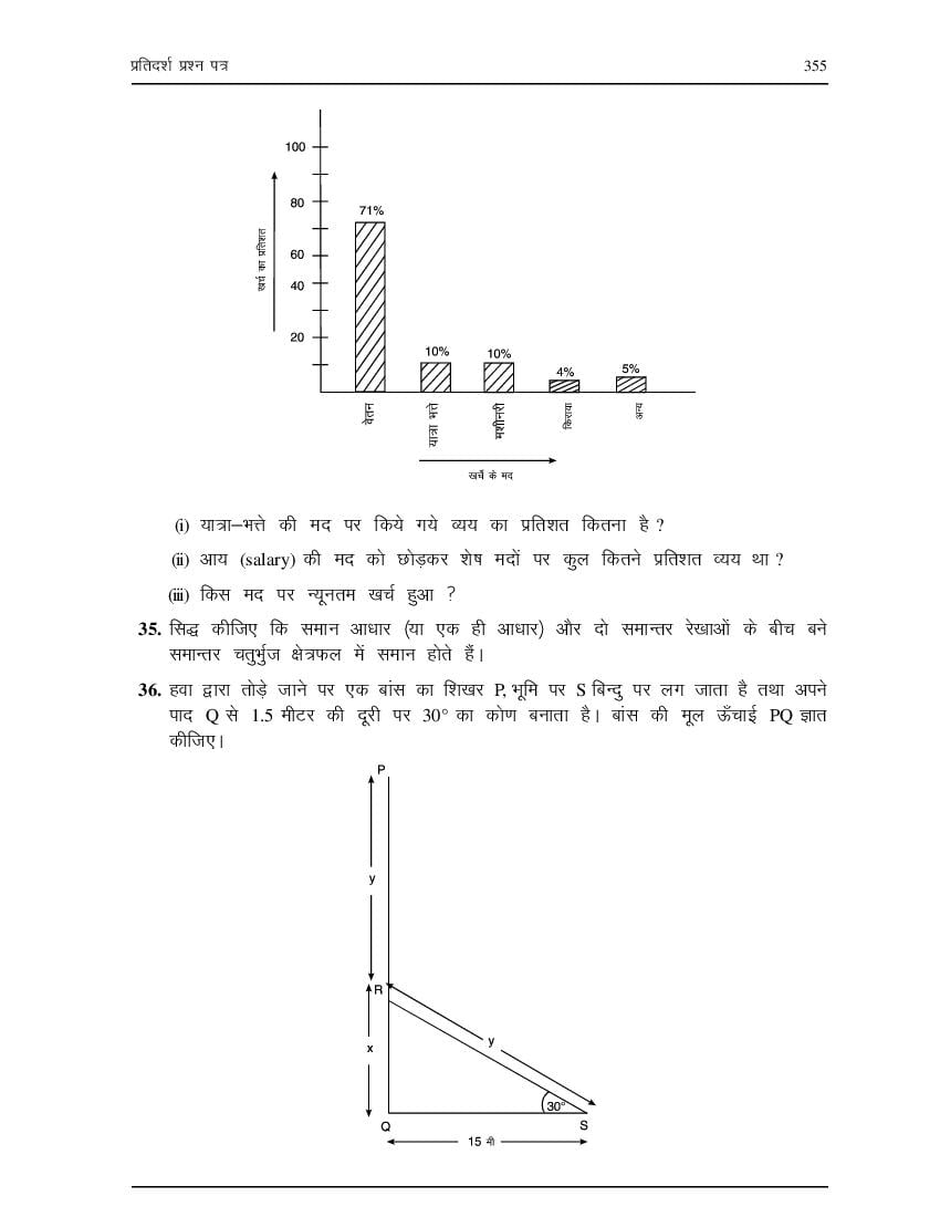 NIOS Class 10 Maths (Hindi) Model Paper (PDF)