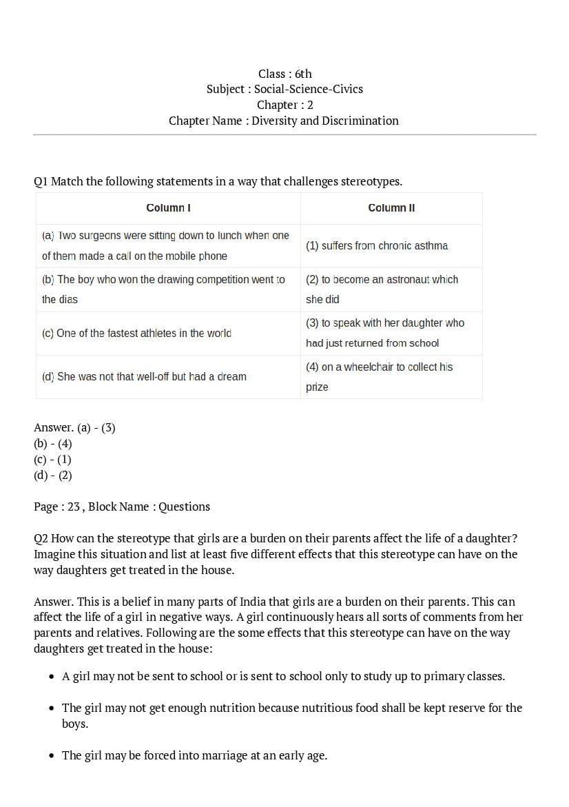 case study for class 6 civics