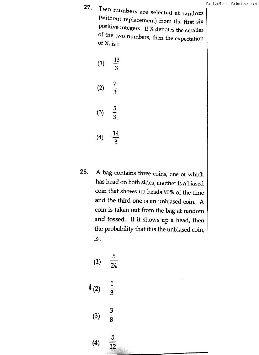 JEE Main 2015 Question Paper PDF (2 Papers)