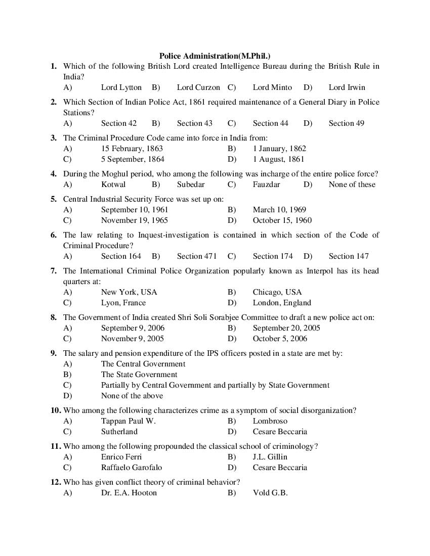 PU M.Phil./Ph.D. 2019 Question Paper PDF (6 Faculty Papers + Key)