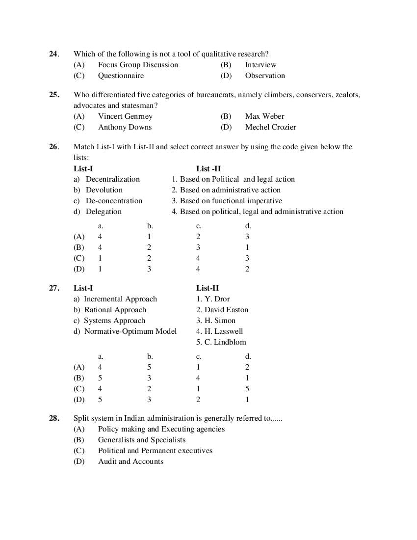 PU M.Phil./Ph.D. 2019 Question Paper PDF (6 Faculty Papers + Key)