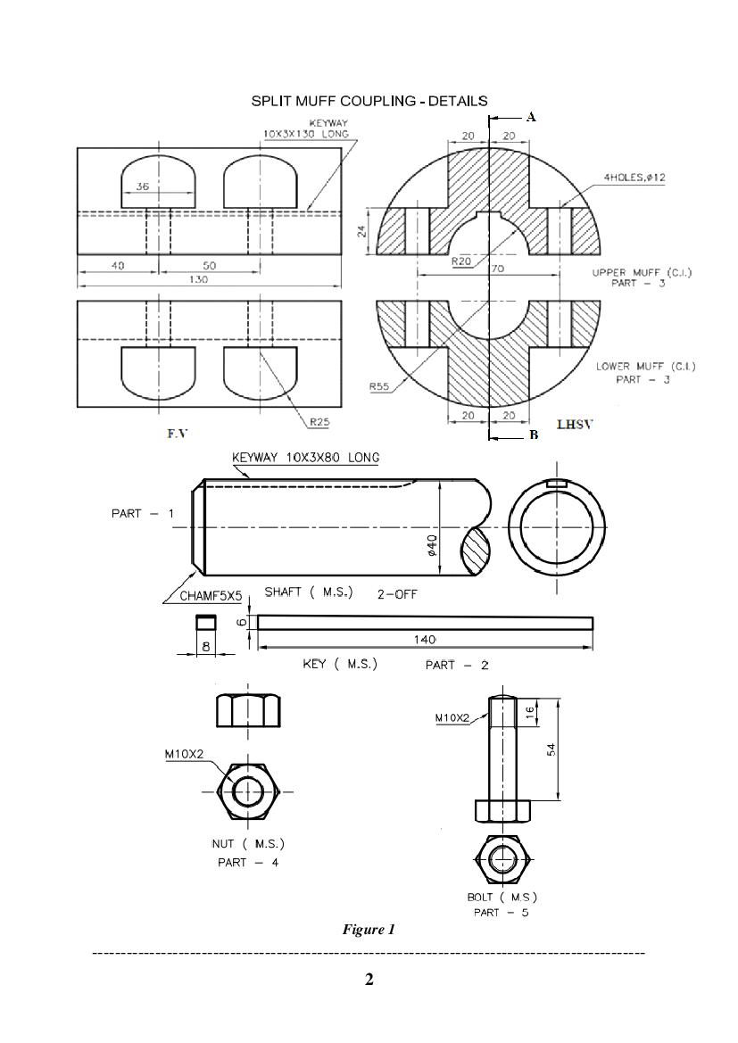 ISC Class 12 Sample Paper 2022 Geometrical and Mechanical Drawing