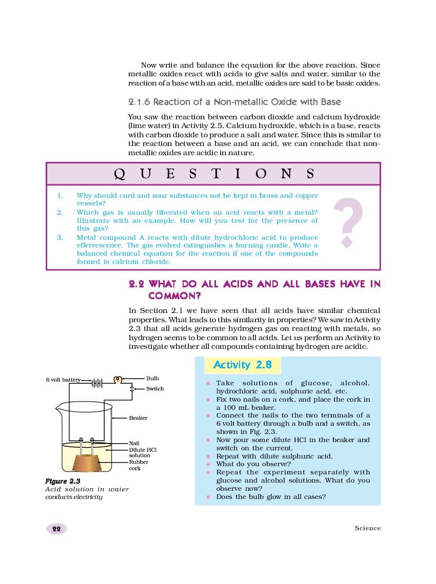 Ncert Book Class 10 Science Chapter 2 Acids Bases And Salts Aglasem ...