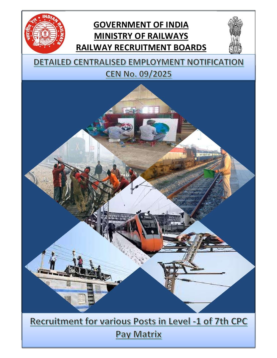 RRB Group D 2025 Notification - Page 1 of 74