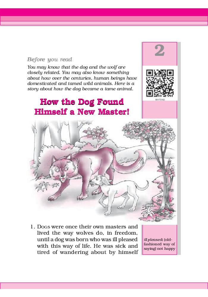 NCERT Book Class 6 English (Honeysuckle) Chapter 2 The Kite; How the Dog Found Himself a New Master - Page 1