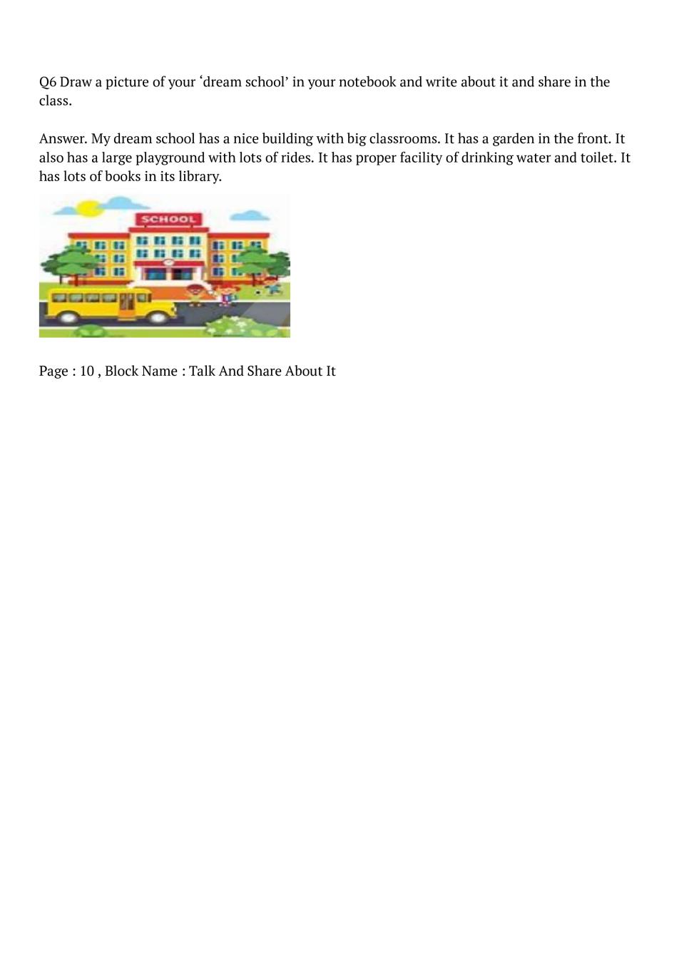 NCERT Solutions Class 4 EVS Chapter 1 Going To School - Free Download