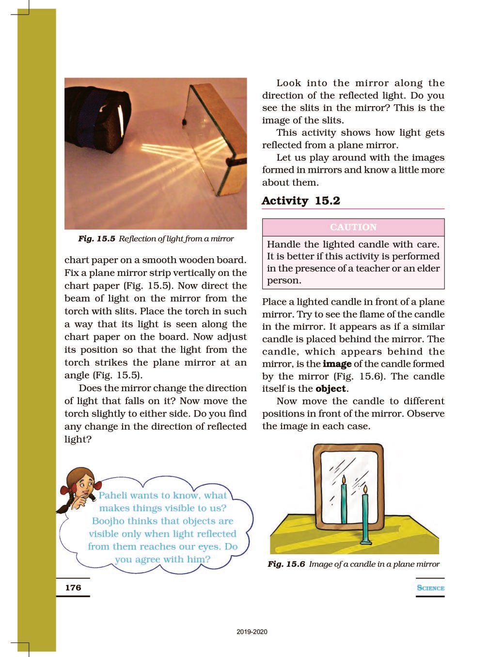 NCERT Book Class 7 Science Chapter 15 Light