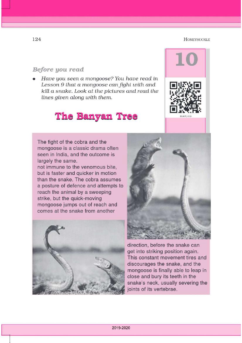 NCERT Book Class 6 English (Honeysuckle) Chapter 10 The Banyan Tree - Page 1