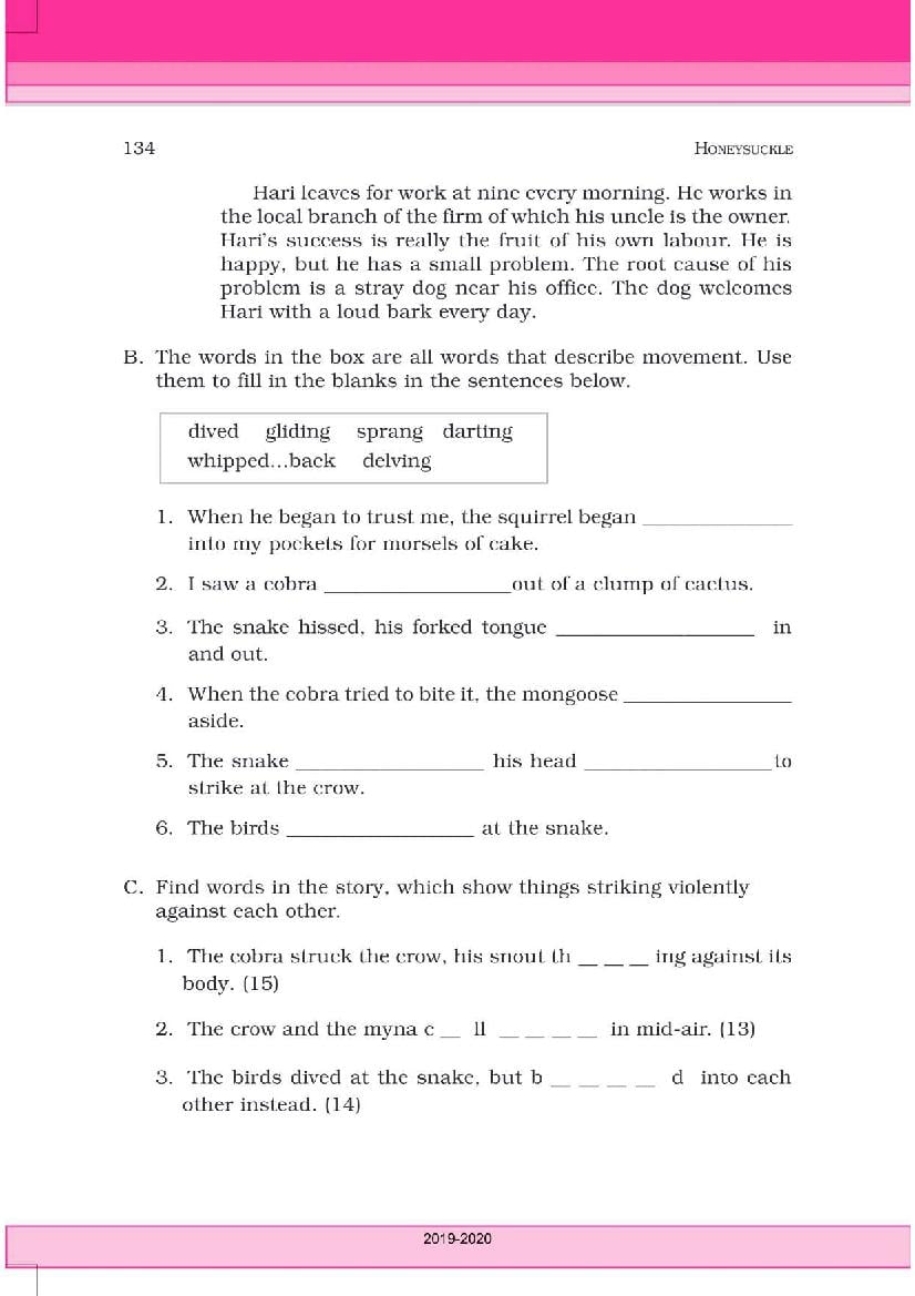 NCERT Book Class 6 English Honeysuckle Chapter 10 The Banyan Tree