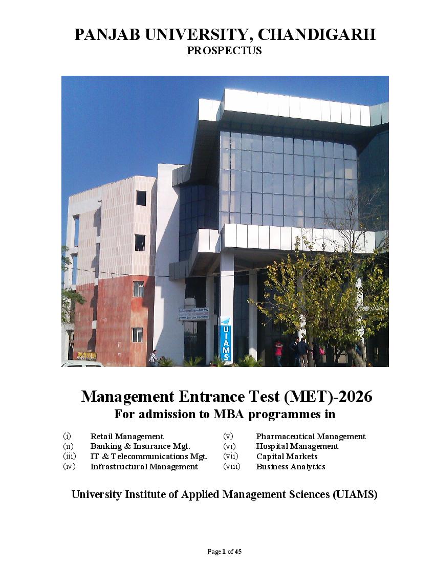 PU MET 2026 Prospectus - Page 1
