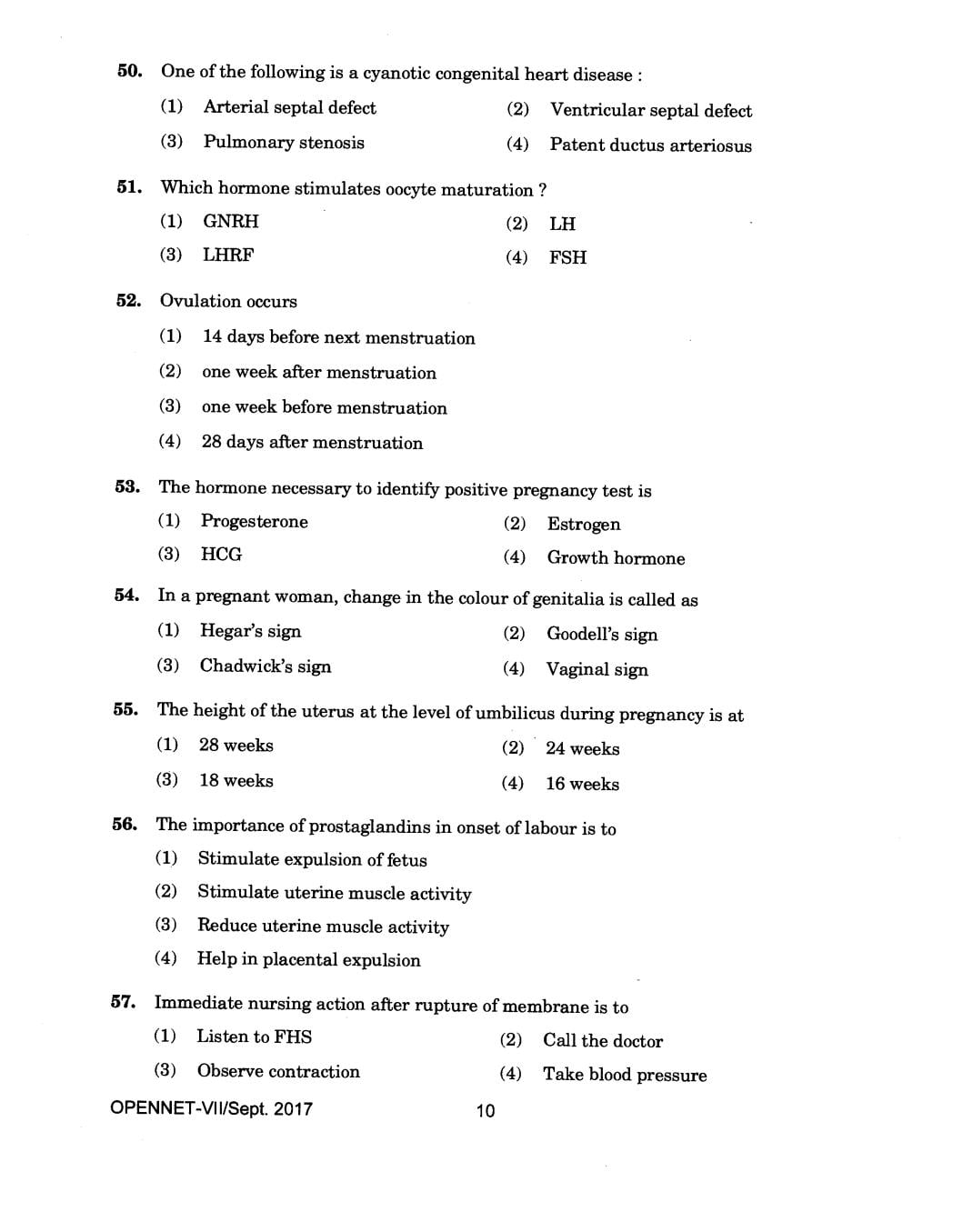 IGNOU OPENNET 2017 Question Paper PDF (OPENNET-VII)