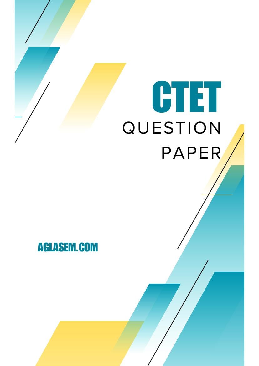 CTET 2024 (Jan) Question Paper 1 - Page 1