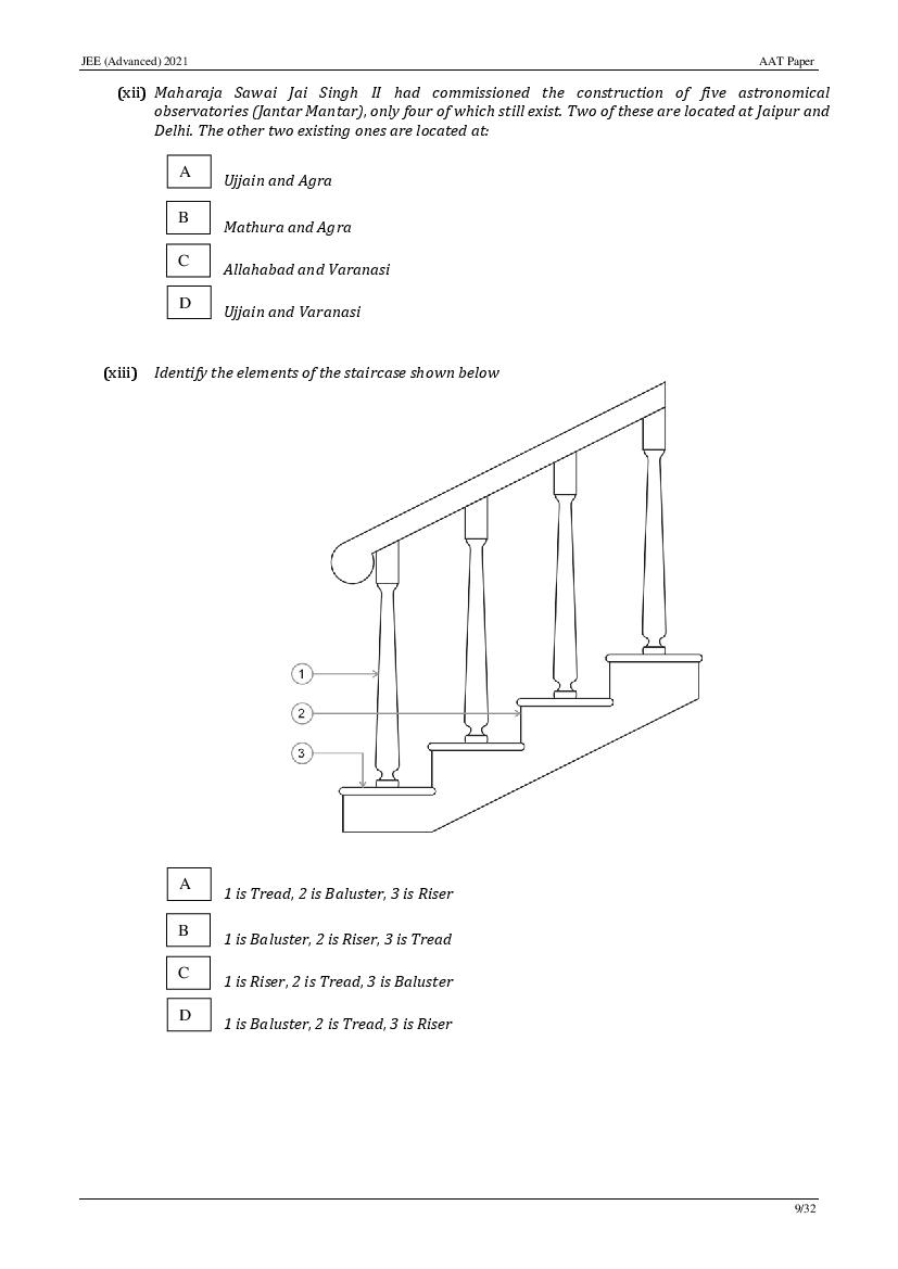 JEE Advanced AAT 2021 Question Paper PDF (Free Download)