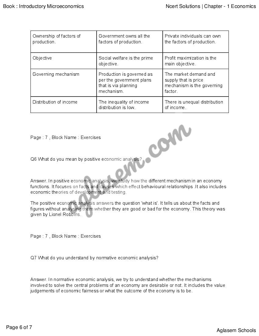 NCERT Solutions For Class 12 Economics Chapter 1 Introduction ...