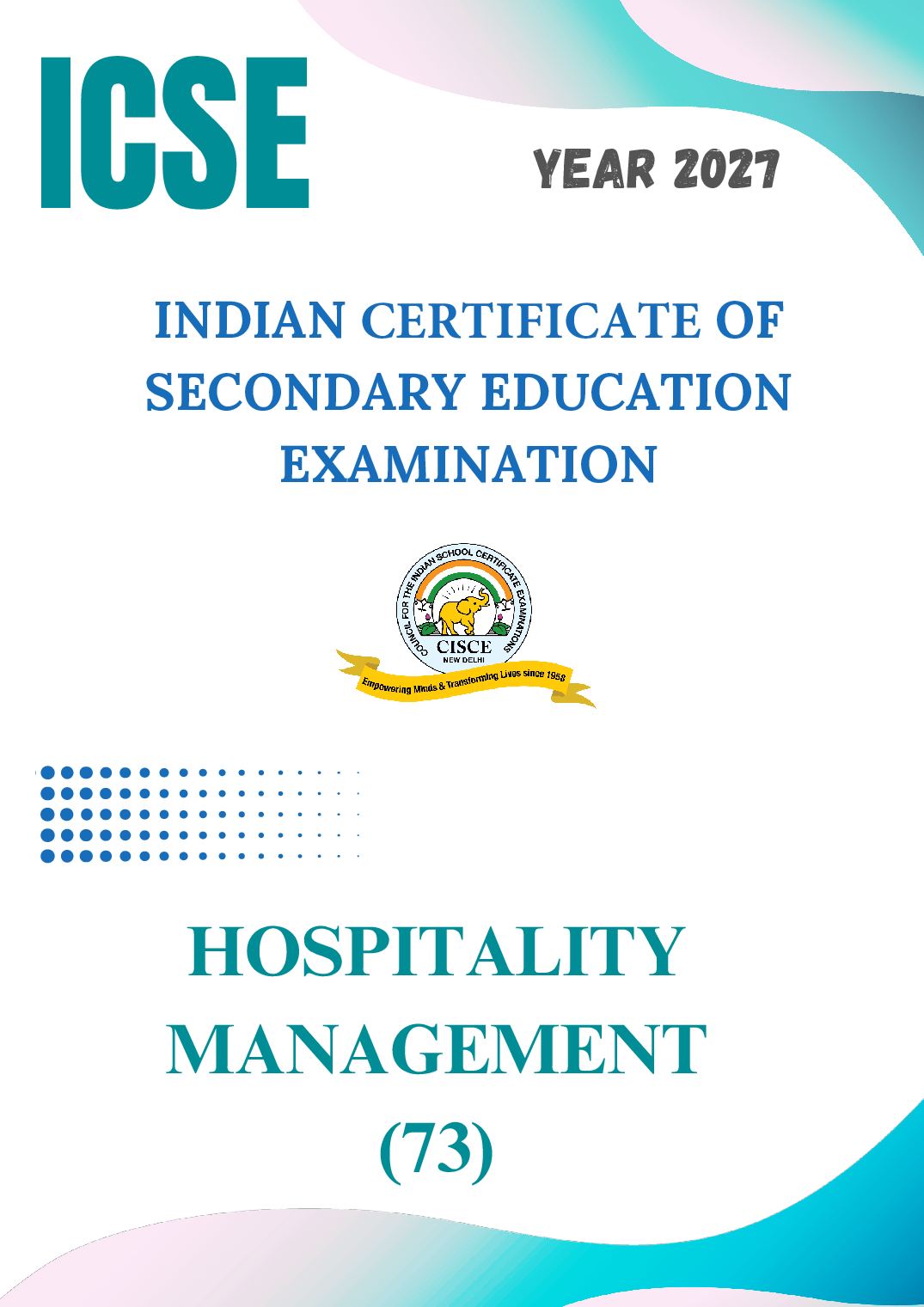 ICSE Class 9 Syllabus 2027 Hospitality Management - Page 1 of 5