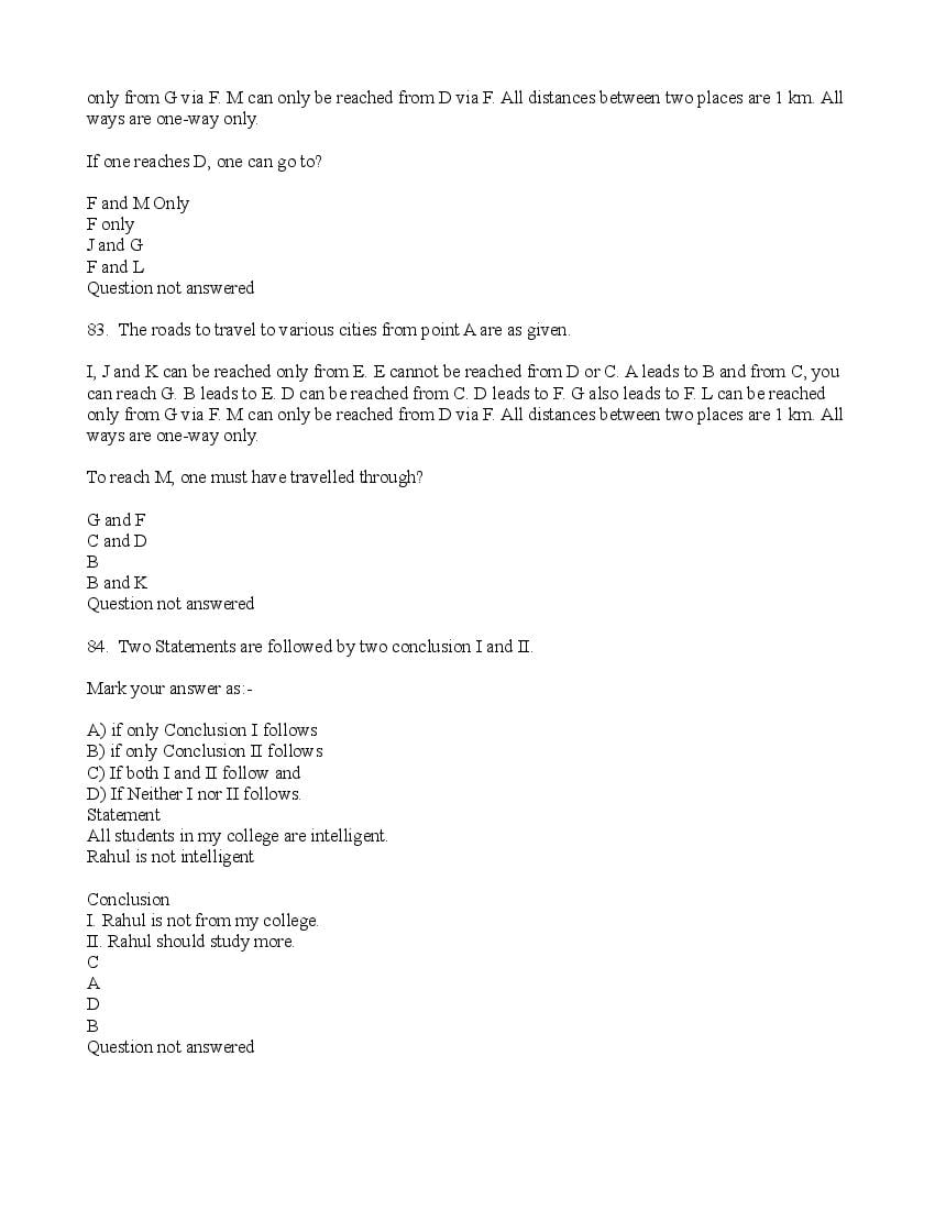 TISSNET 2016 Question Paper PDF (9 January 2016 Test)
