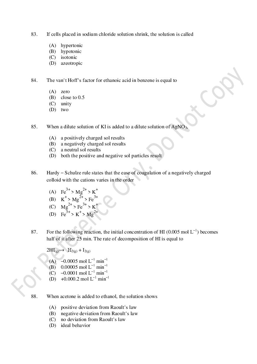 CUSAT CAT 2021 Question Papers PDF (B.Tech Shifts 1 to 3, 35 Papers)