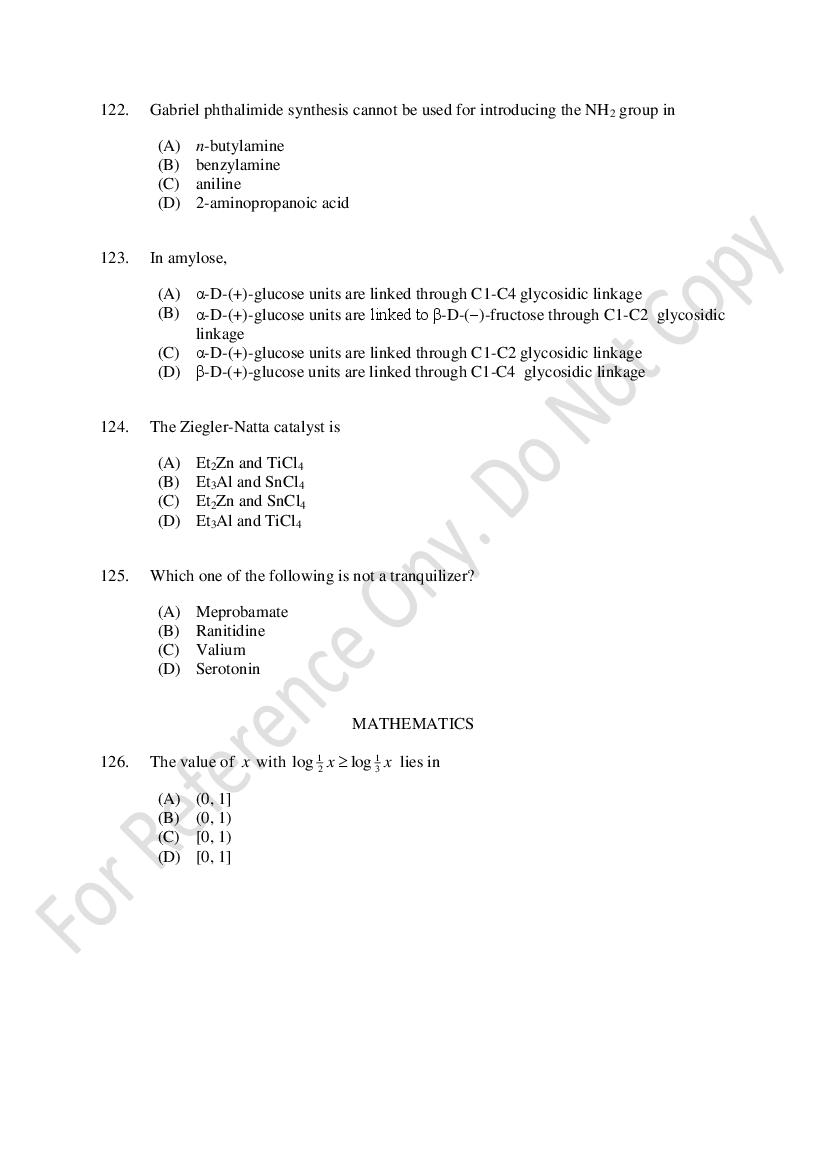 CUSAT CAT 2021 Question Papers PDF (B.Tech Shifts 1 to 3, 35 Papers)