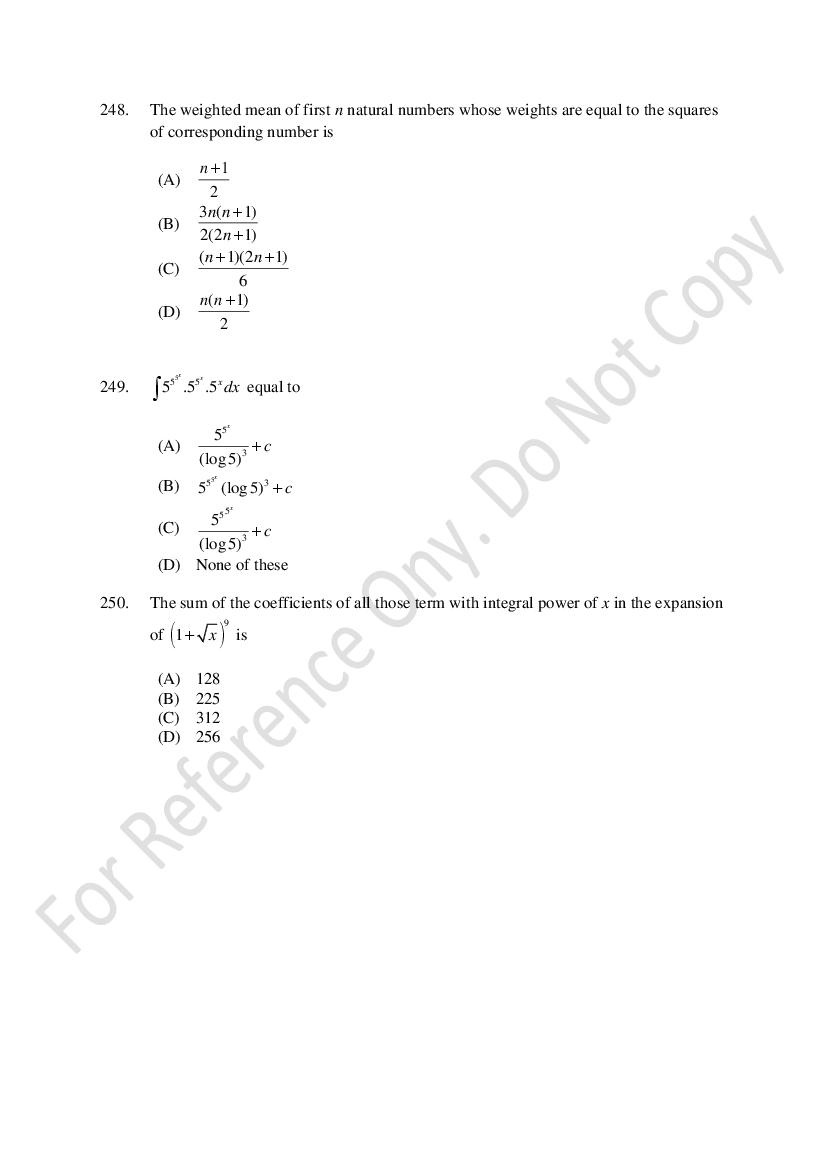 CUSAT CAT 2021 Question Papers PDF (B.Tech Shifts 1 to 3, 35 Papers)