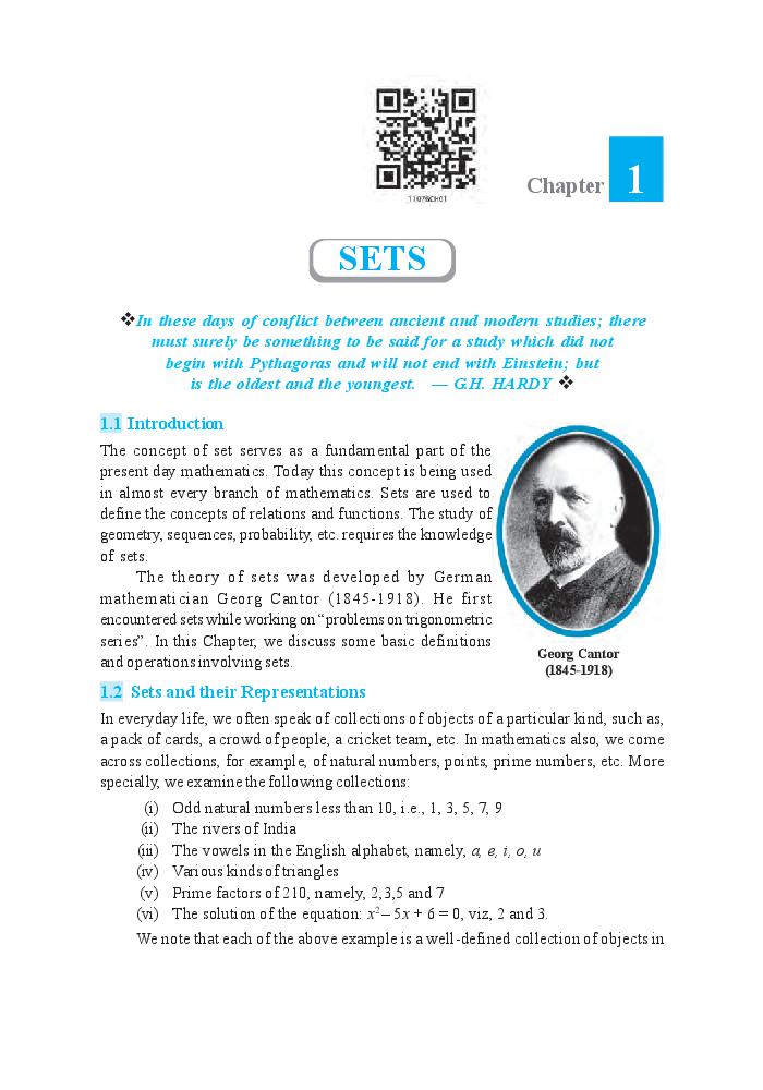 NCERT Book Class 11 Maths Chapter 1 Sets