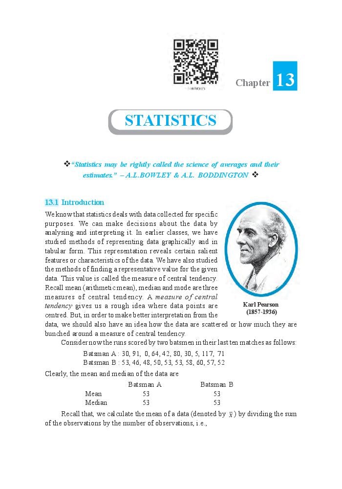 NCERT Book Class 11 Maths Chapter 13 Statistics - Page 1