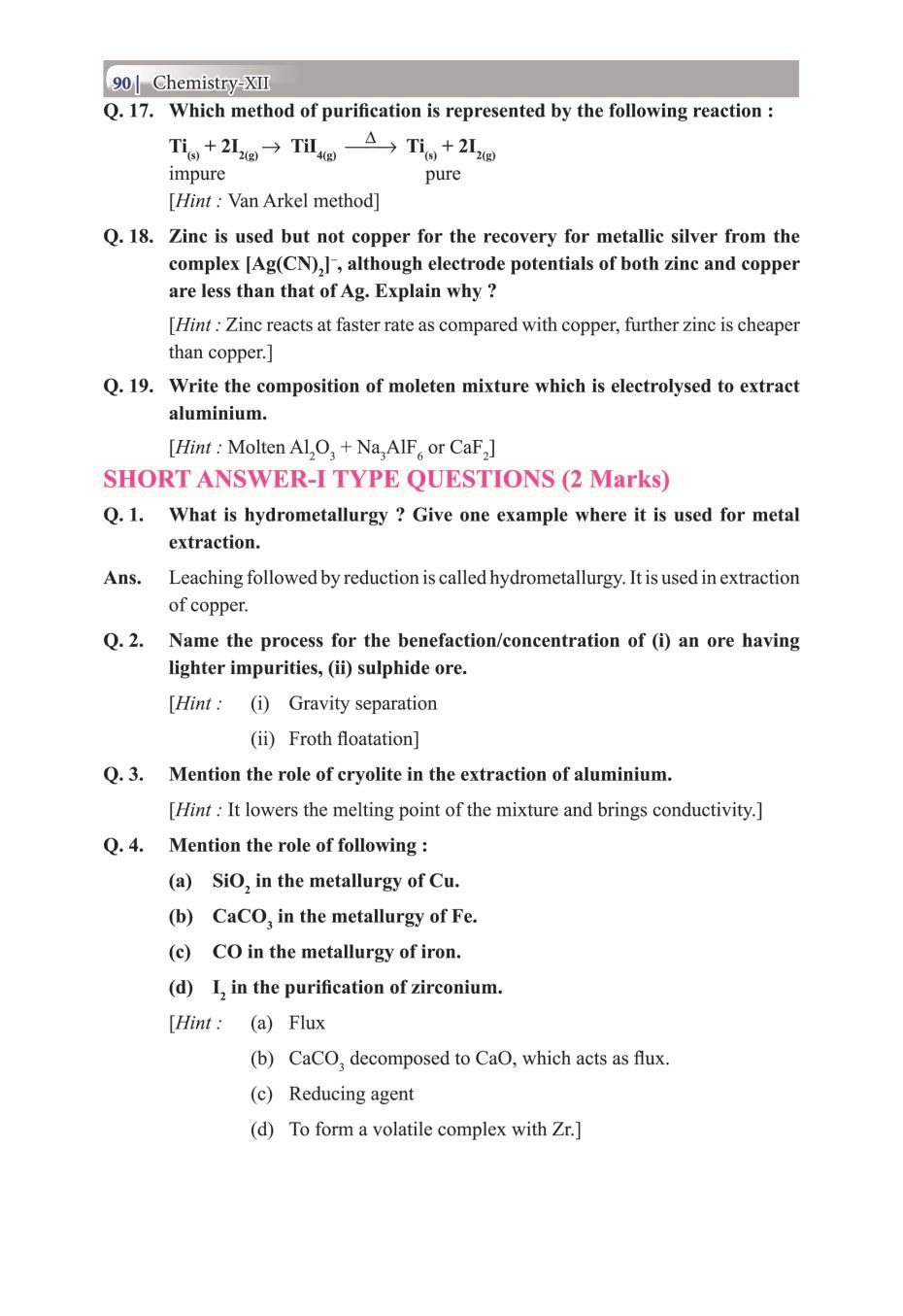 Class 12 Chemistry Notes for General Principles and Processes of ...