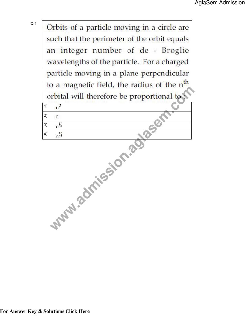 JEE Main 2013 Question Paper 22 Apr B.Tech - Page 1