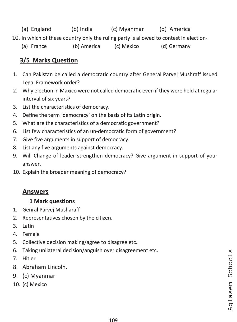 Cbse Notes Class 9 Social Science What Is Democracy Why Democracy