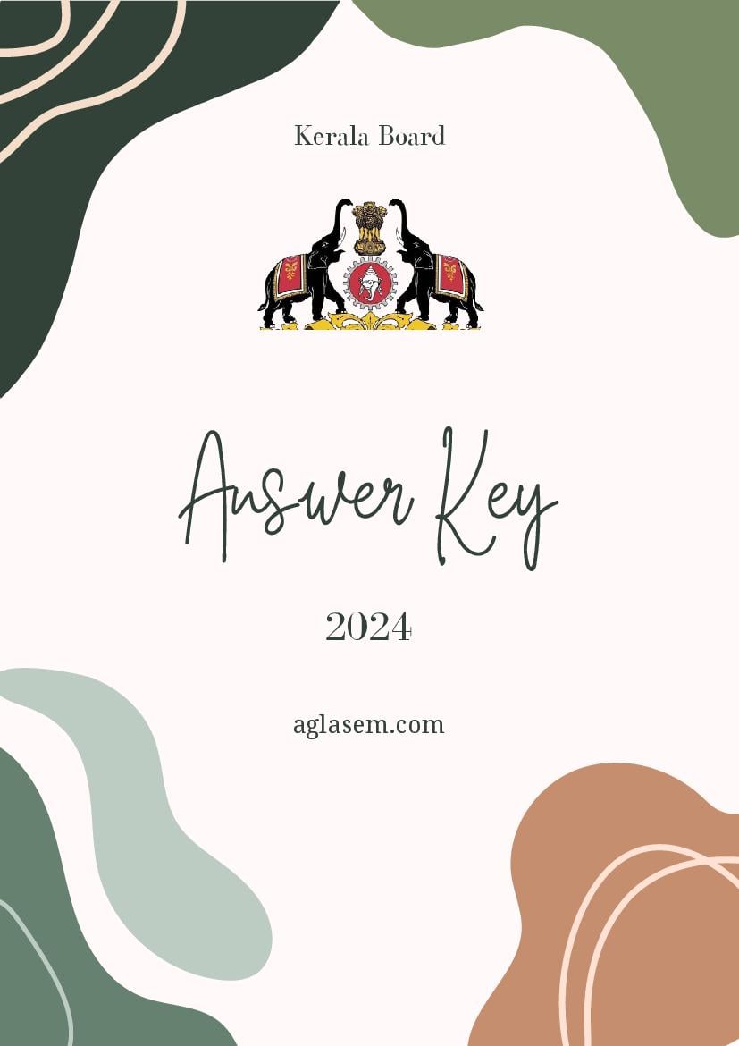 Kerala Plus Two Answer Key 2024 Chemistry - Page 1