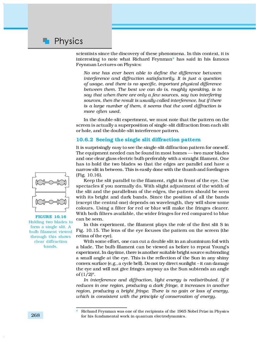 NCERT Book Class 12 Physics Chapter 10 Wave Optics (PDF)