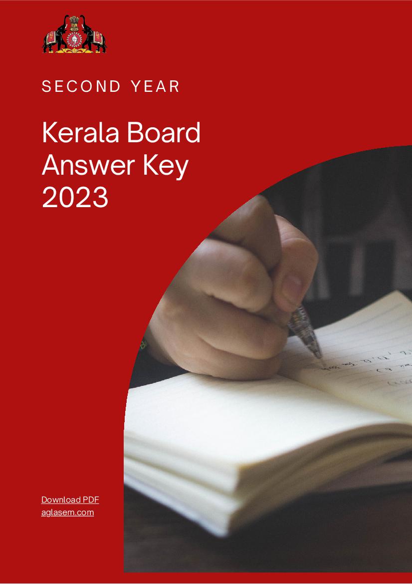 Kerala Plus Two Answer Key 2023 Political Science - Page 1