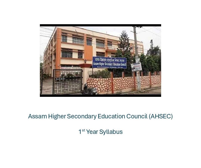 AHSEC HS 1st Year Syllabus 2026 Assamese - Page 1